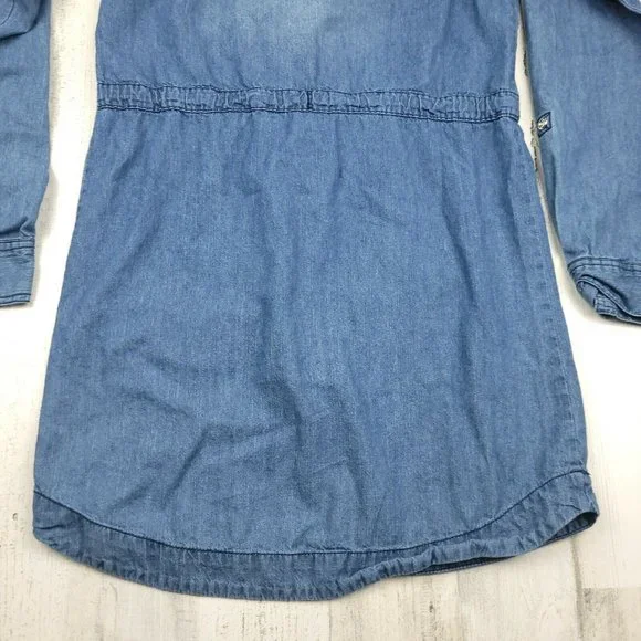 7 For All Mankind Denim Jeans Button Front girls Dress Pockets Size XL